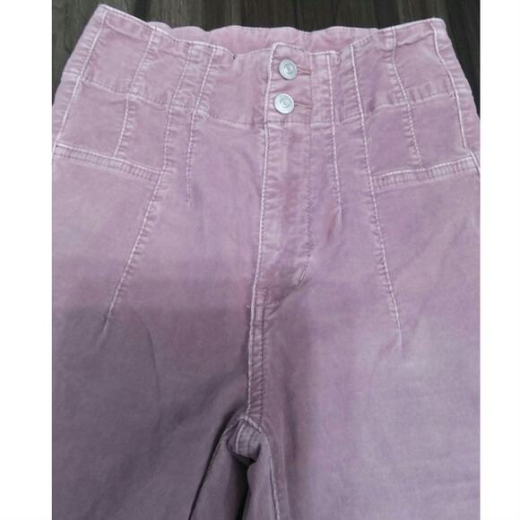 We the Free Jayde cord flare jeans Dusty Rose 25 waist bohemian hippie - Picture 3 of 7